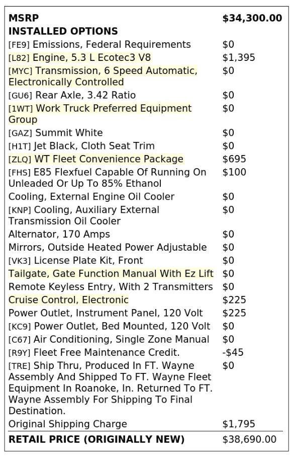 Used 2022 Chevrolet Silverado 1500 W/T w/ WT Fleet Convenience Package RWD image 4