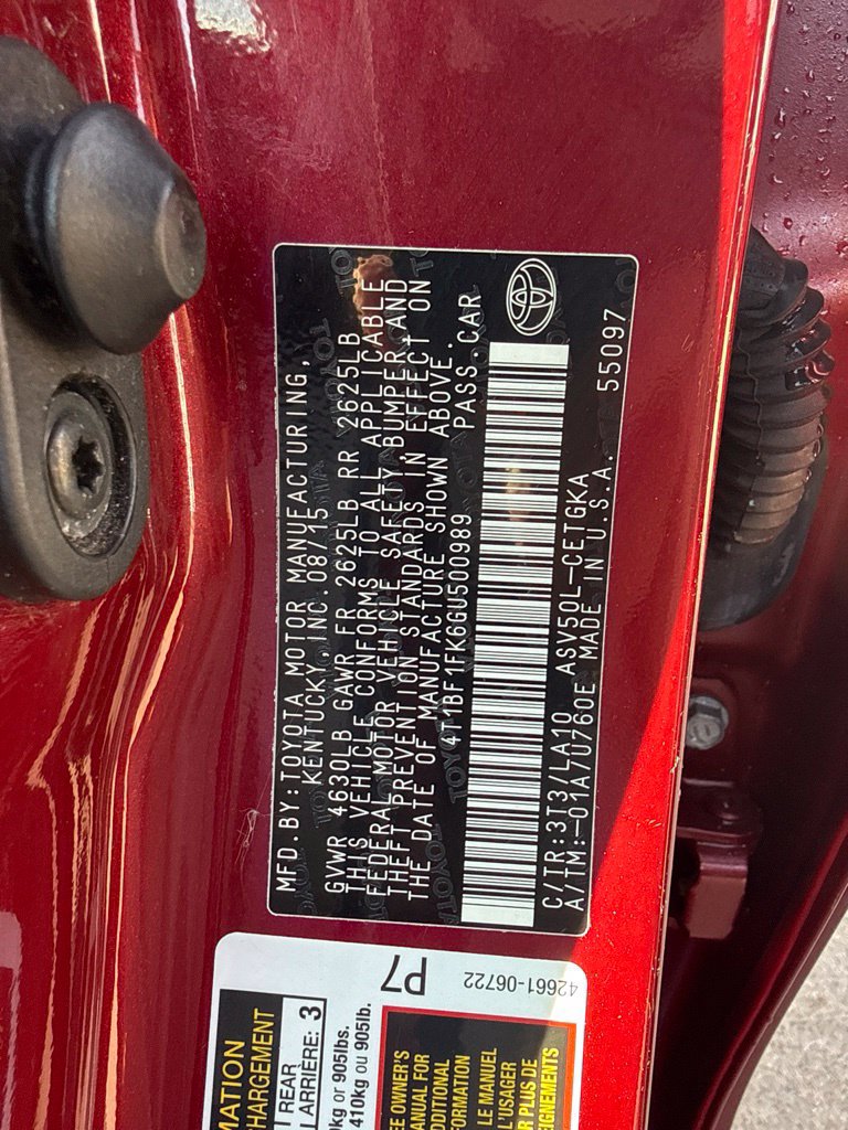 Used 2016 Toyota Camry XLE w/ Moonroof Package FWD image 25