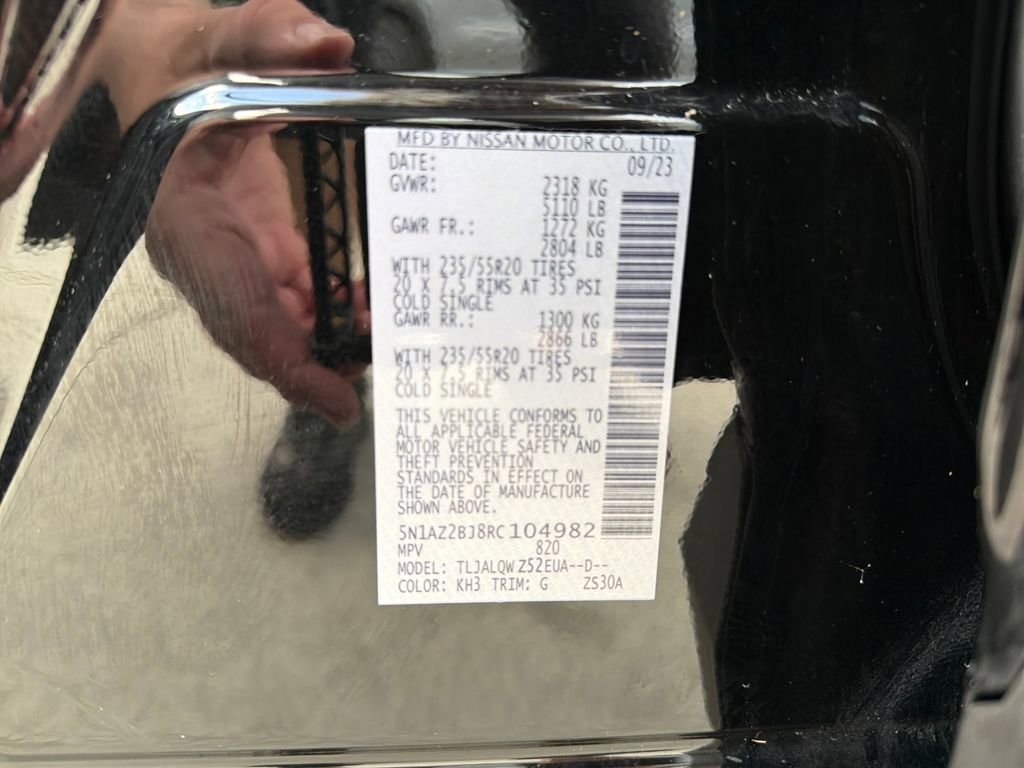 Used 2024 Nissan Murano SV w/ SV Midnight Edition Package image 24