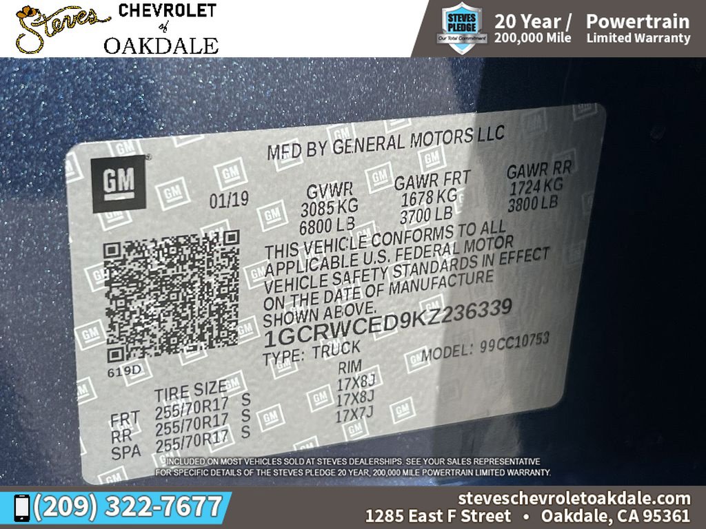 Certified 2019 Chevrolet Silverado 1500 LT w/ All-Star Edition RWD image 36