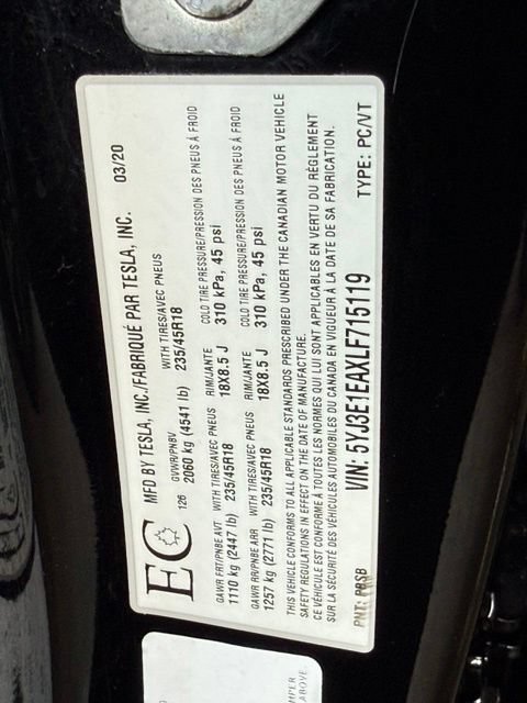 Used 2020 Tesla Model 3 Standard Range Plus RWD image 37
