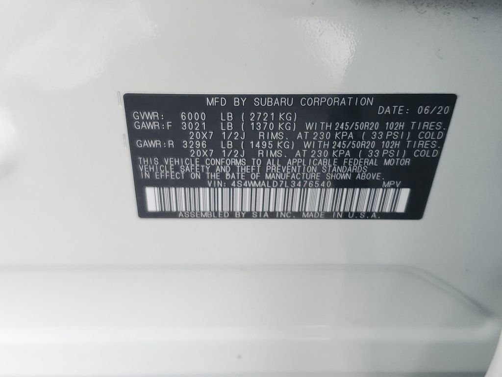 Used 2020 Subaru Ascent Limited w/ Technology Package image 32