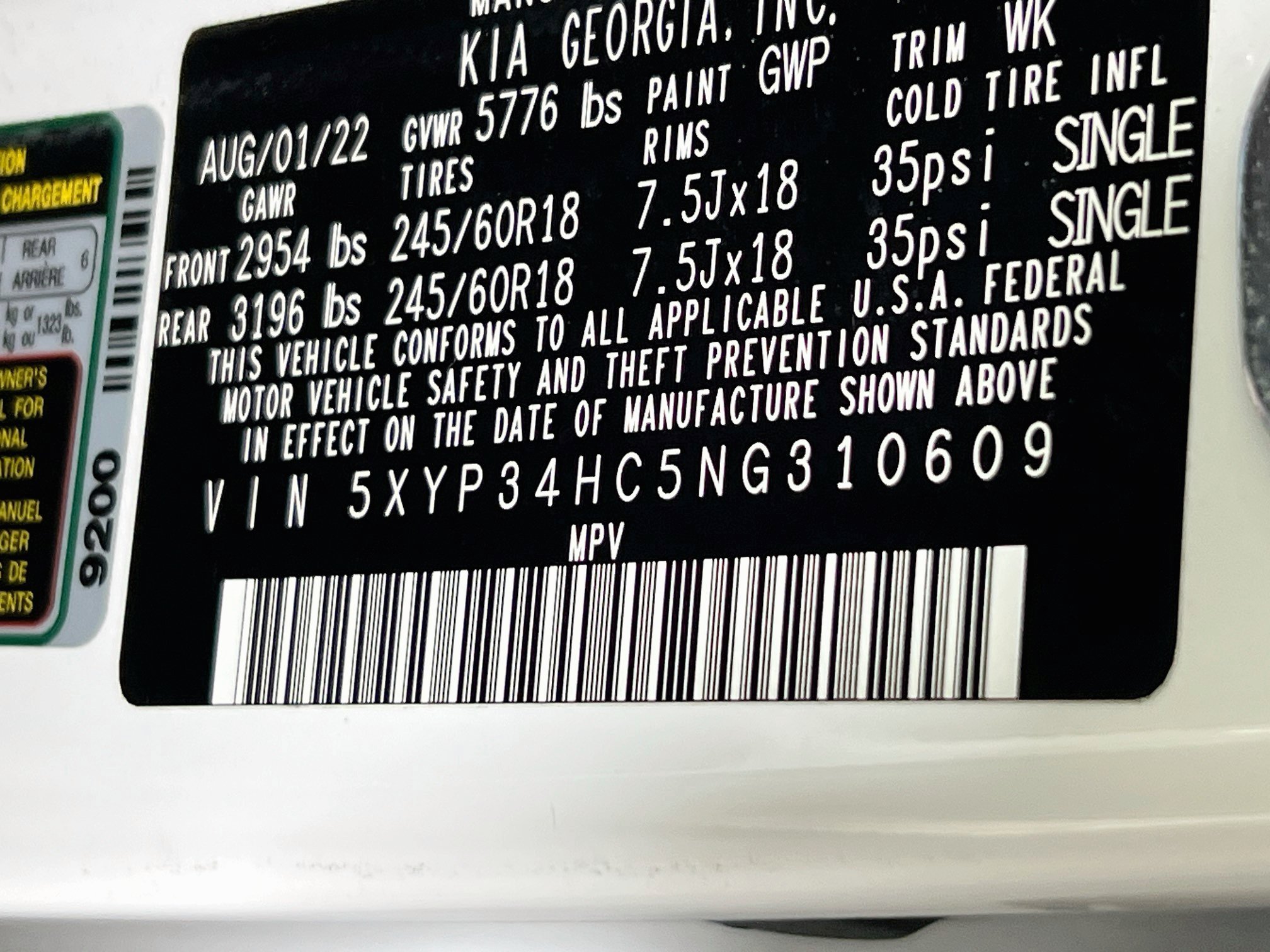 Used 2022 Kia Telluride EX FWD image 33