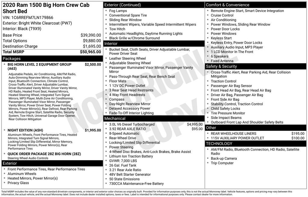 Used 2020 RAM 1500 Big Horn image 12