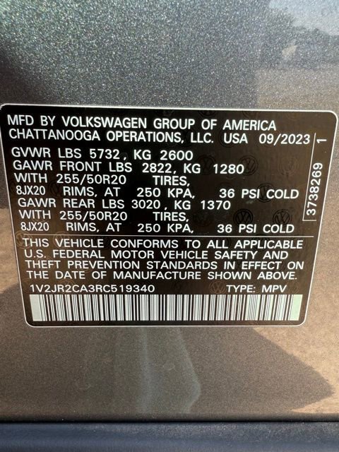Used 2024 Volkswagen Atlas SE FWD image 27
