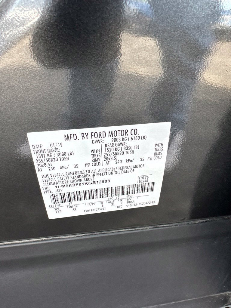Certified 2019 Ford Explorer Limited w/ Class III Trailer Tow Package AWD/4WD image 16