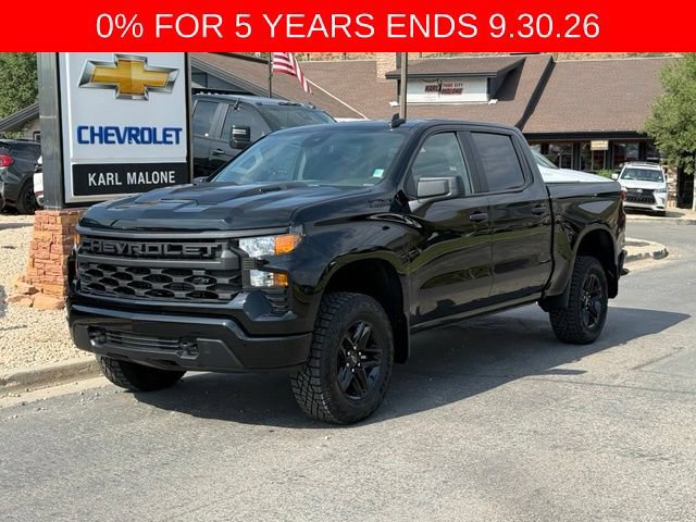 New 2026 Chevrolet Silverado 1500 Custom Trail Boss w/ Dark Appearance Package