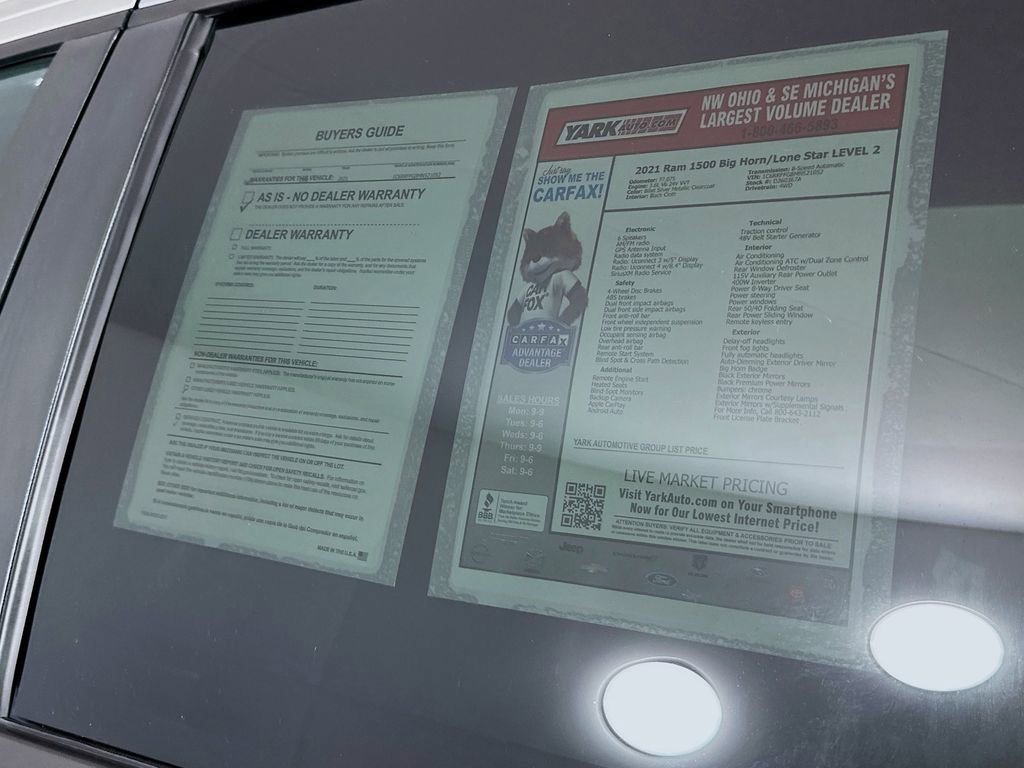 Certified 2021 RAM 1500 Big Horn image 14