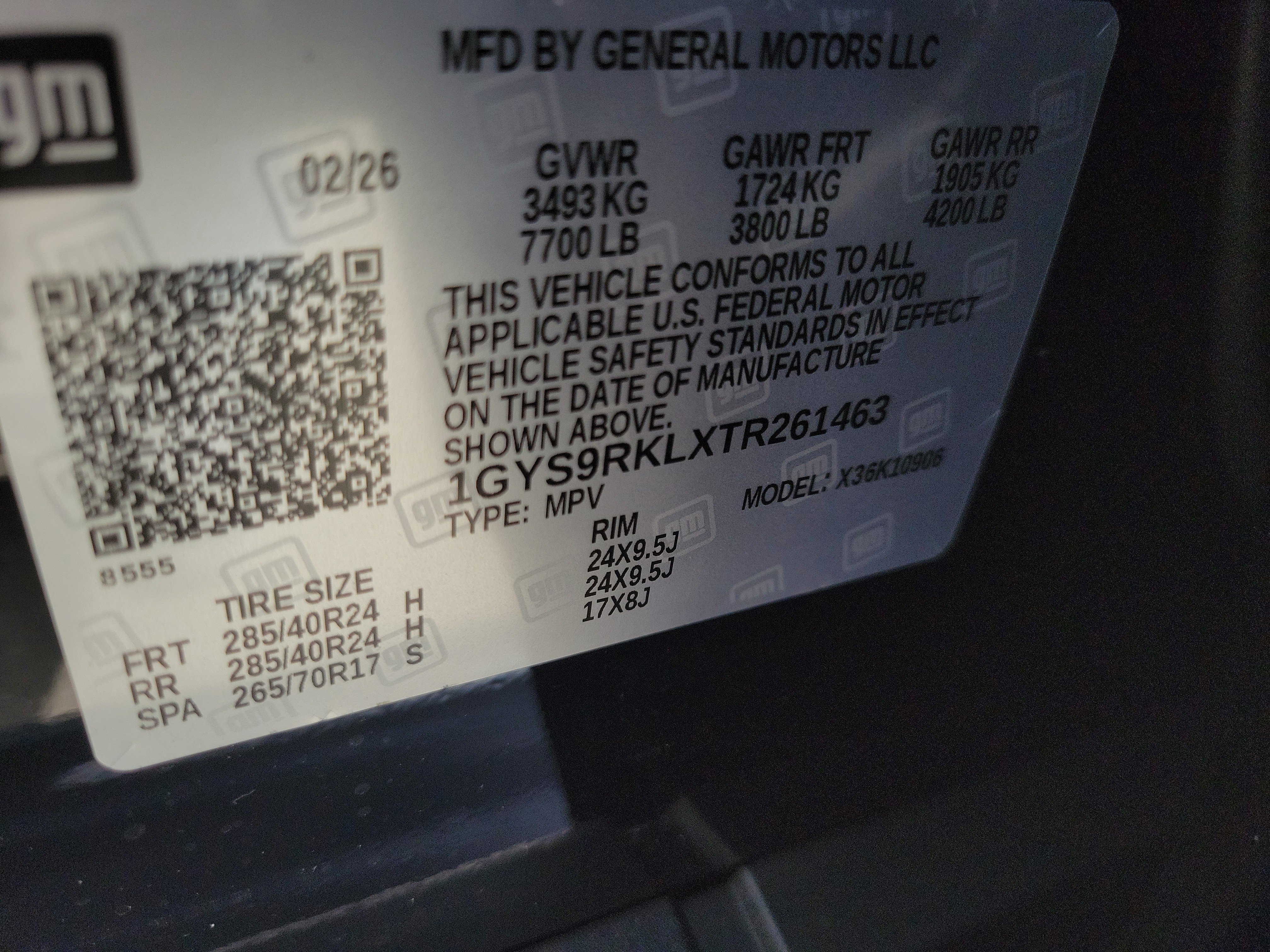 New 2026 Cadillac Escalade ESV Platinum Sport w/ LPO, ONYX Package image 33