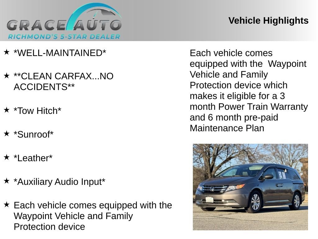 Used 2016 Honda Odyssey EX-L image 2