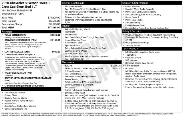 Used 2020 Chevrolet Silverado 1500 LT w/ Texas Edition RWD image 26