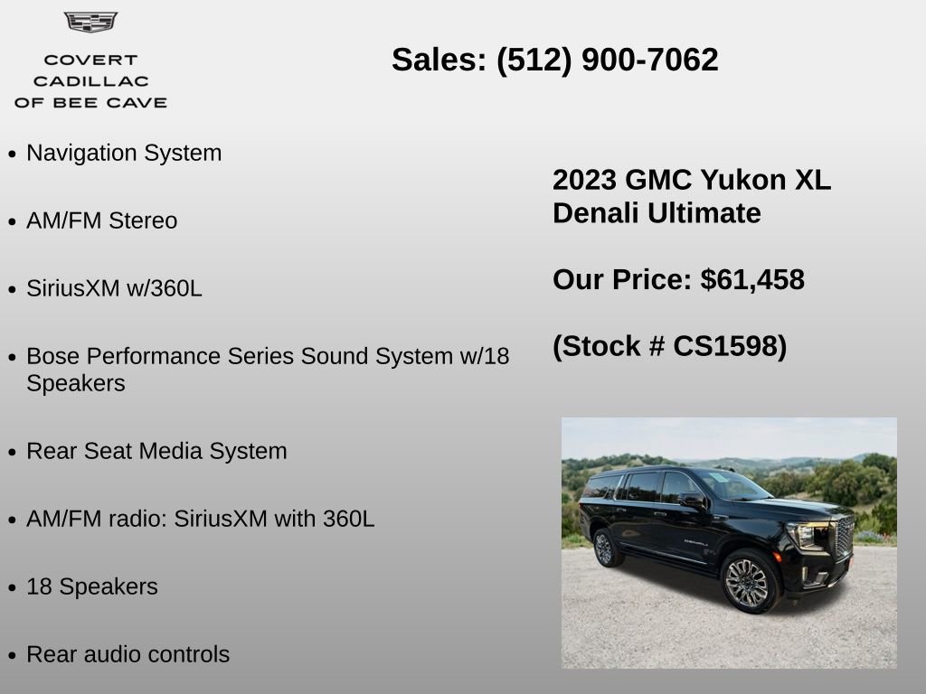 Used 2023 GMC Yukon XL Denali Ultimate AWD/4WD image 18