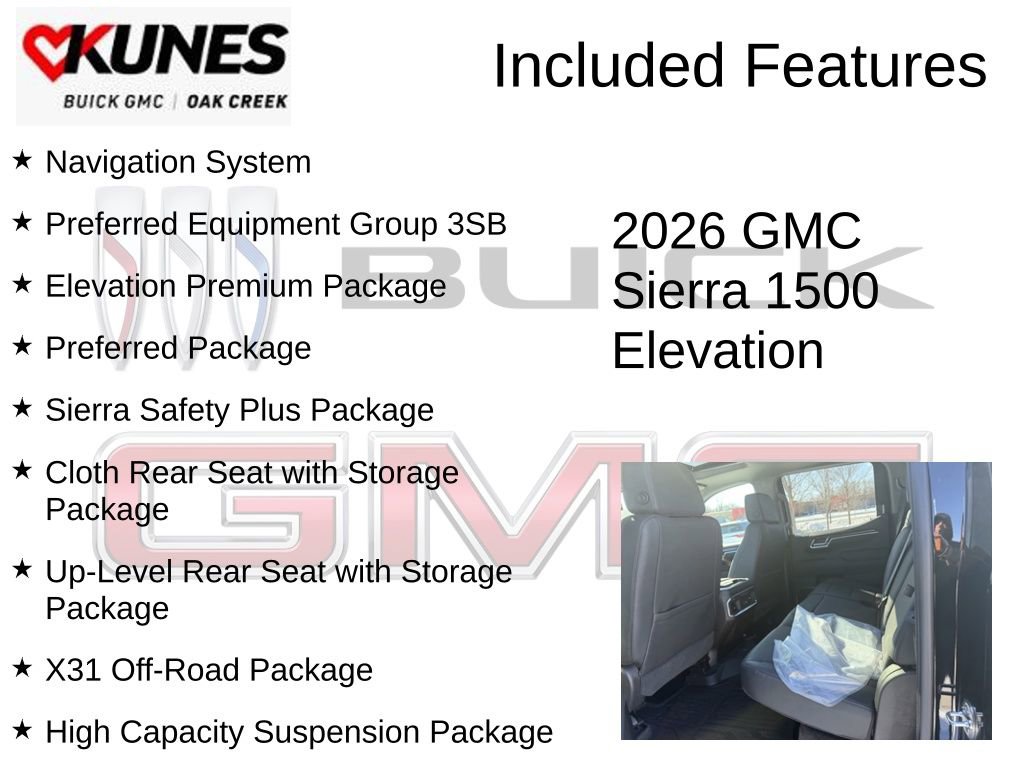 New 2026 GMC Sierra 1500 Elevation w/ Elevation Premium Package image 2