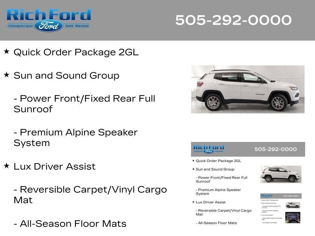 Used 2022 Jeep Compass Latitude w/ Sun and Sound Group AWD/4WD image 27