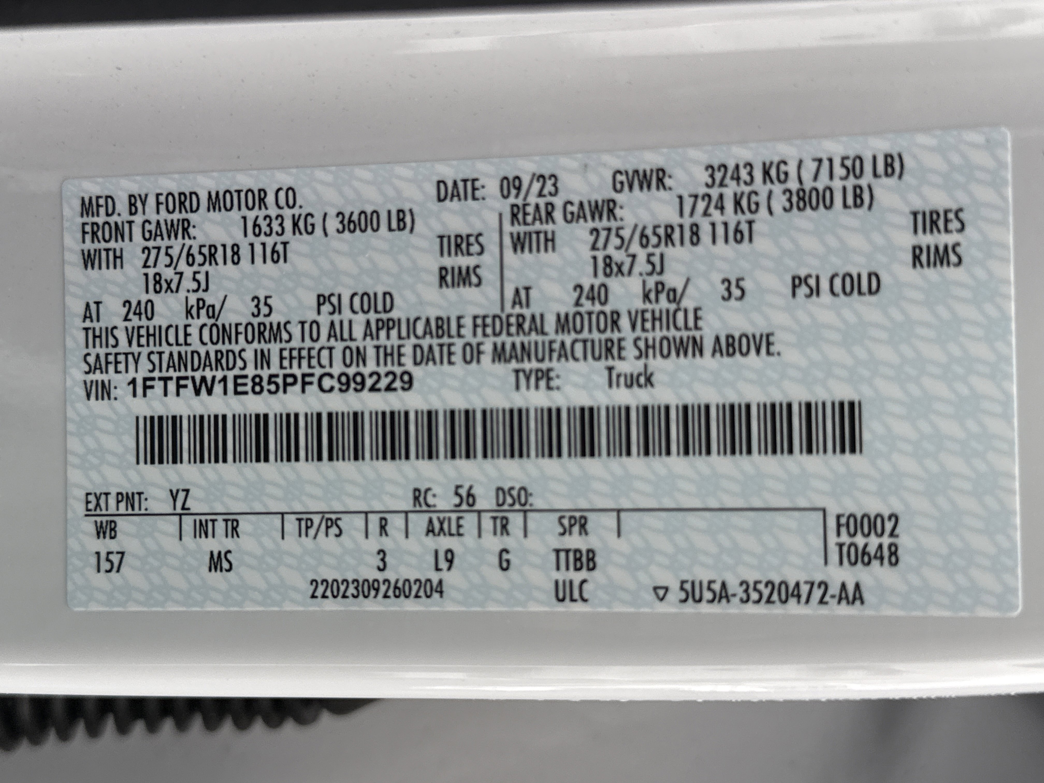 Certified 2023 Ford F150 XLT w/ Equipment Group 302A High image 33