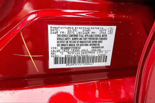 New 2026 Nissan Sentra SV w/ SV Convenience Package image 13