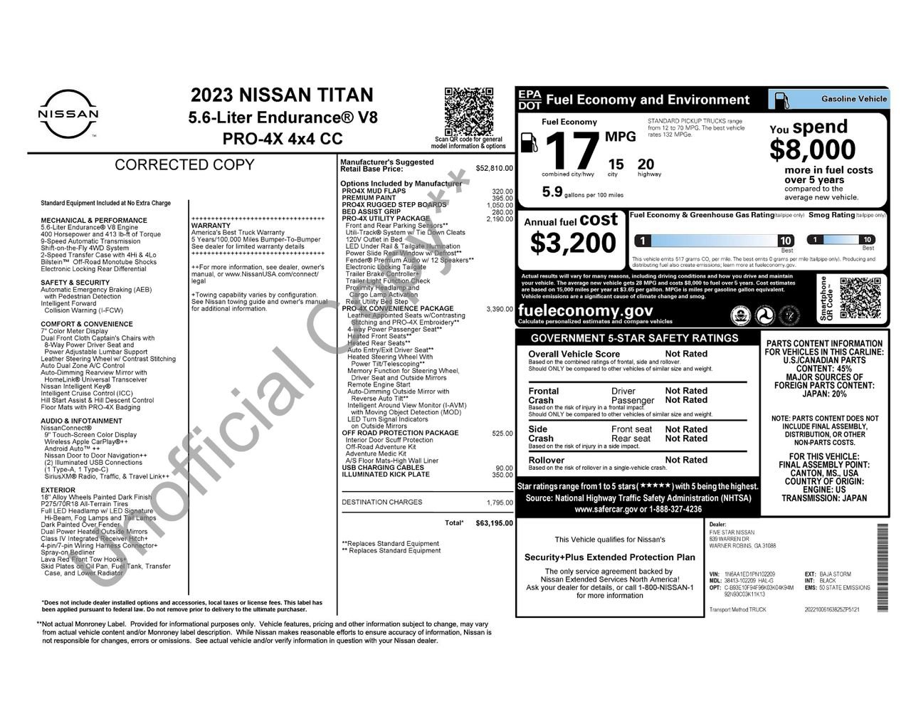 Used 2023 Nissan Titan PRO-4X w/ Pro-4x Convenience Package AWD/4WD image 39