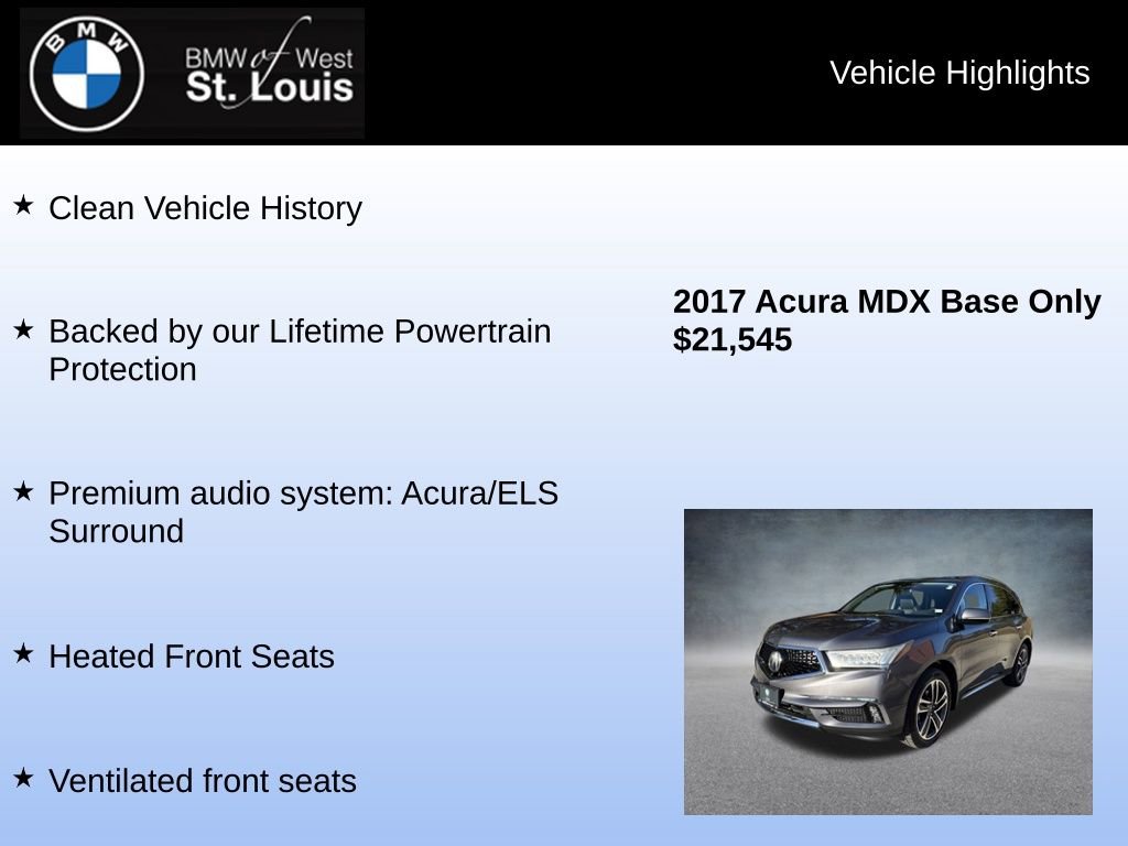 Used 2017 Acura MDX SH-AWD w/ Advance Package image 7