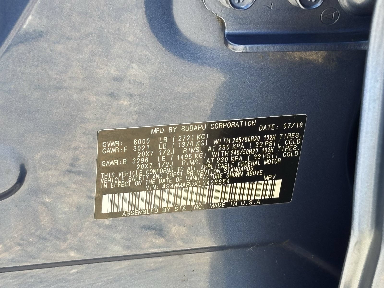 Used 2020 Subaru Ascent Touring w/ Popular Package #2A AWD/4WD image 36