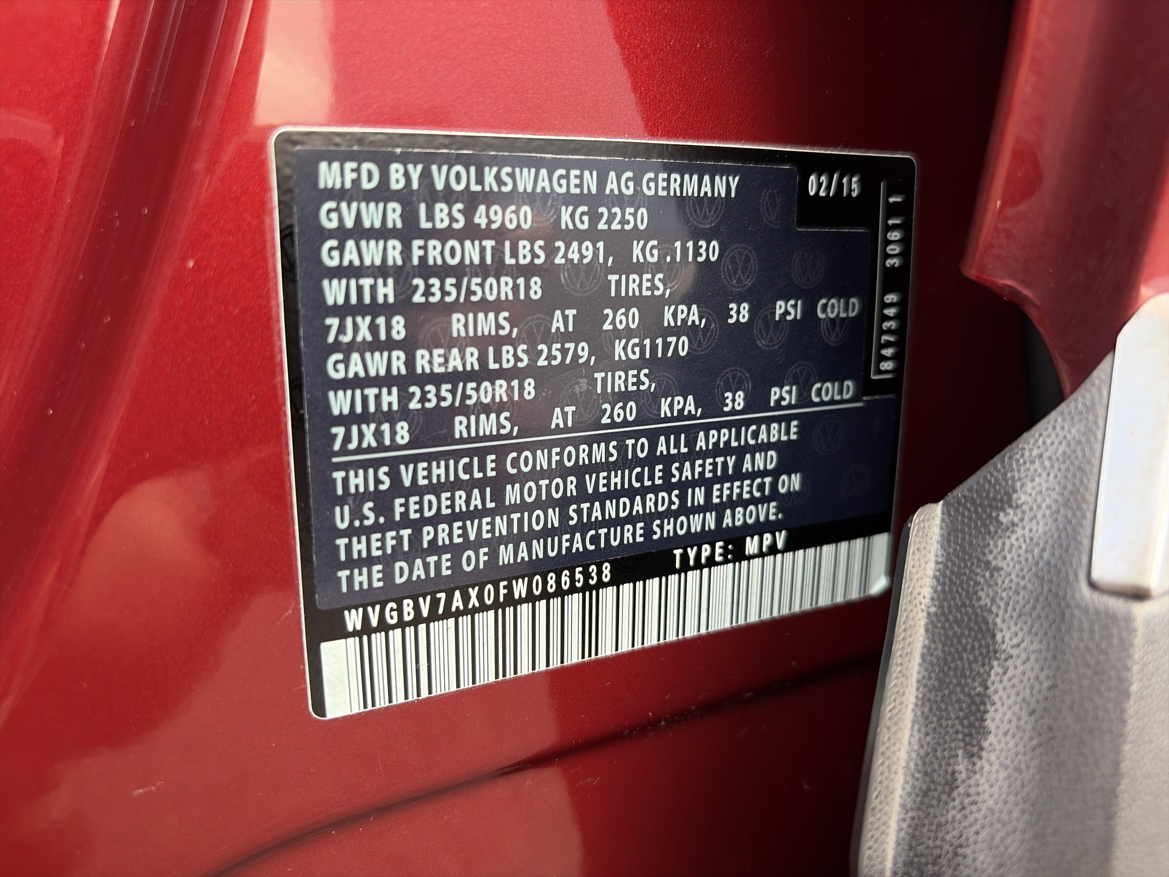 Used 2015 Volkswagen Tiguan S AWD/4WD image 35