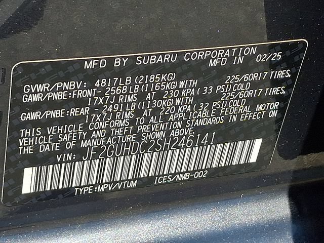 Certified 2025 Subaru Crosstrek 2.5i Premium AWD/4WD image 27