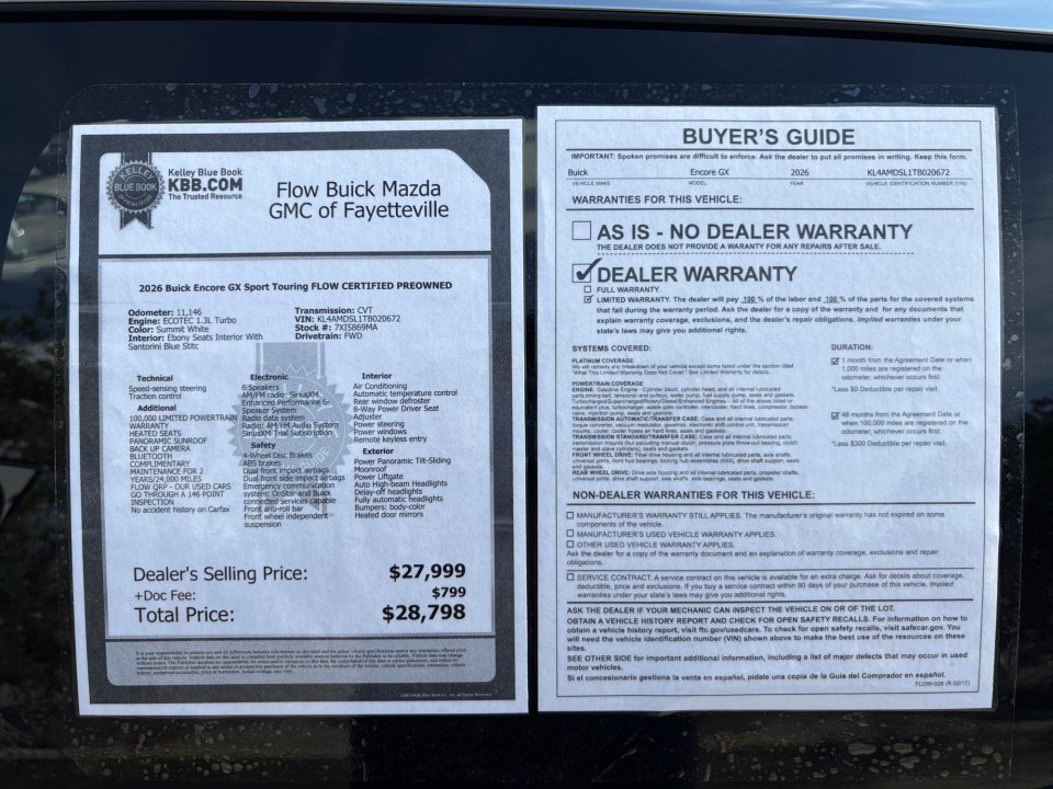 Certified 2026 Buick Encore GX Sport Touring w/ Comfort Package FWD image 33
