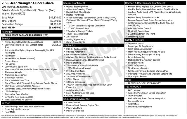 Used 2025 Jeep Wrangler Sahara image 4