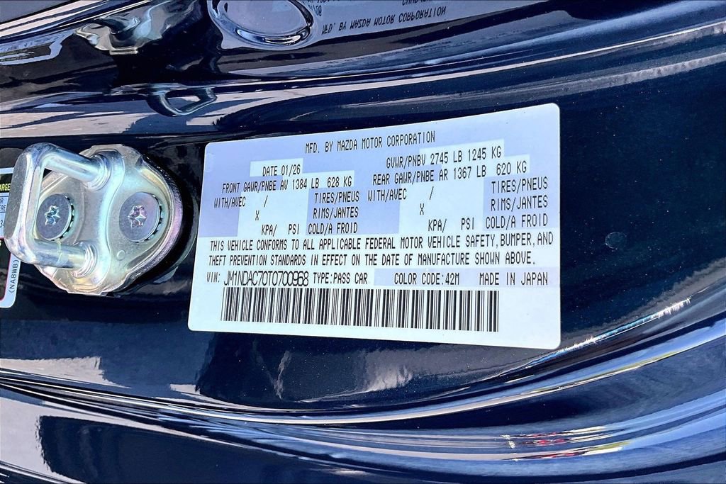 New 2026 MAZDA MX-5 Miata Club w/ Interior Package RWD image 23