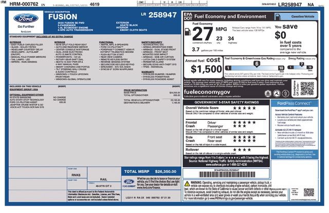 Used 2020 Ford Fusion SE FWD image 27