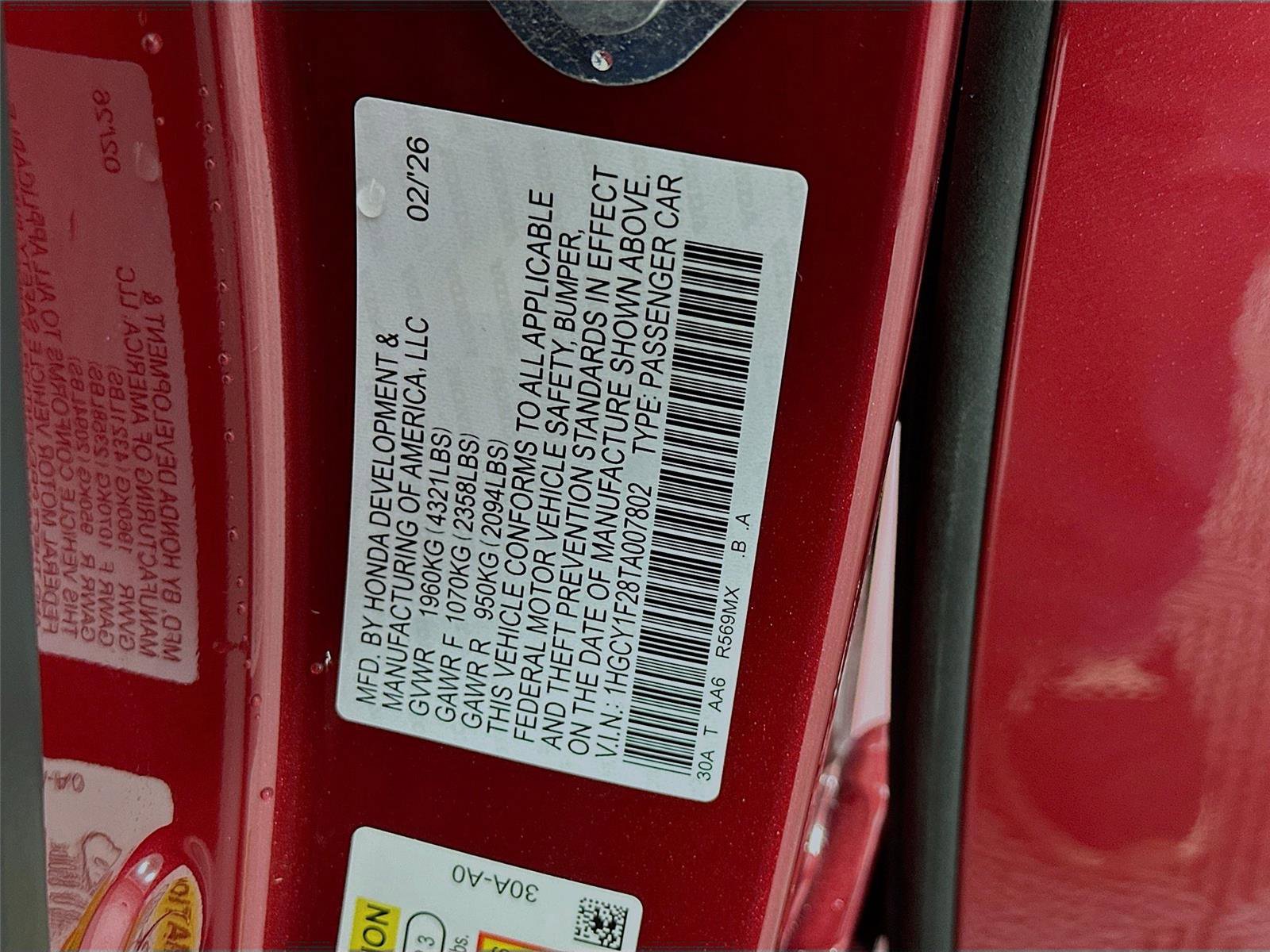 New 2026 Honda Accord LX image 30