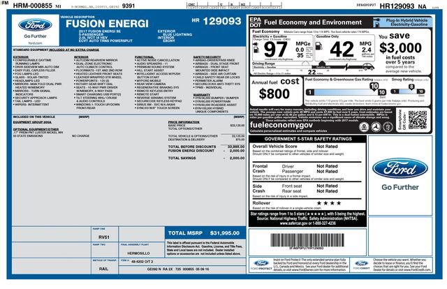 Used 2017 Ford Fusion Energi SE image 5