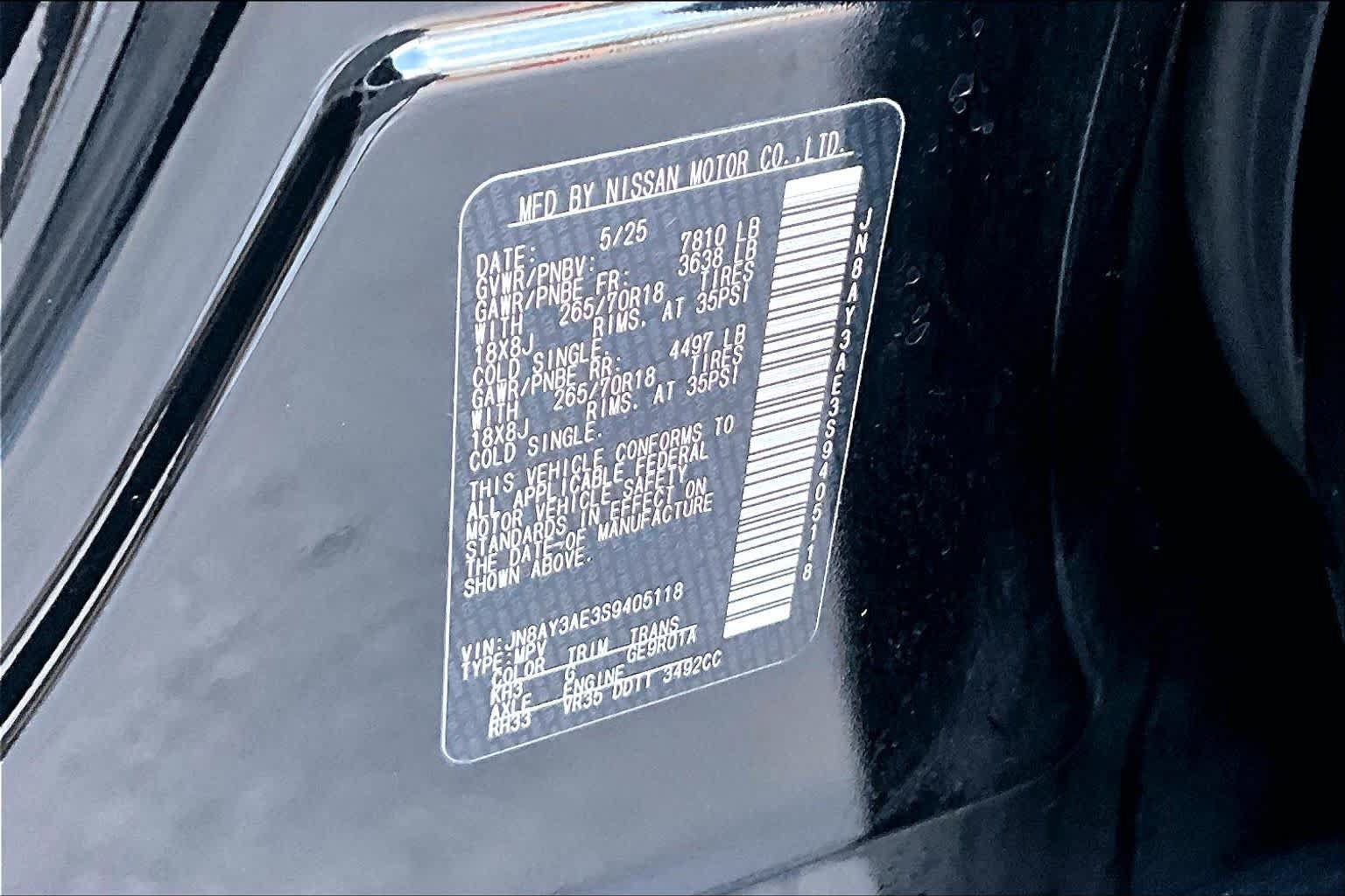 Certified 2025 Nissan Armada SV AWD/4WD image 37