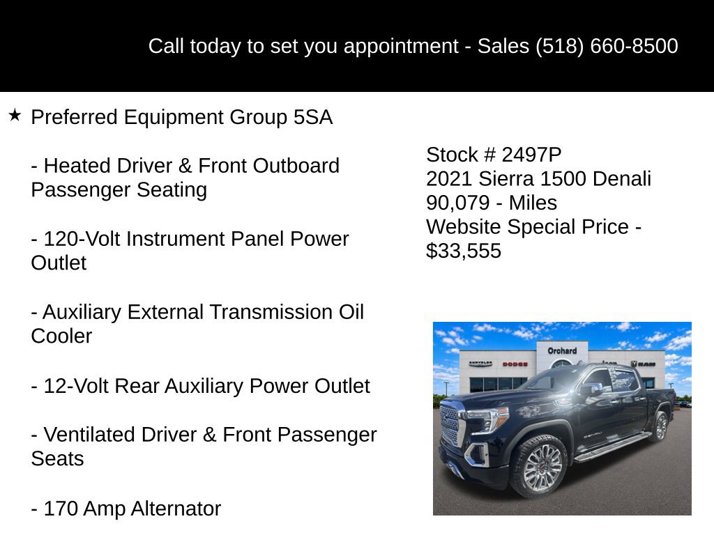 Used 2021 GMC Sierra 1500 Denali w/ Driver Alert Package II AWD/4WD image 20
