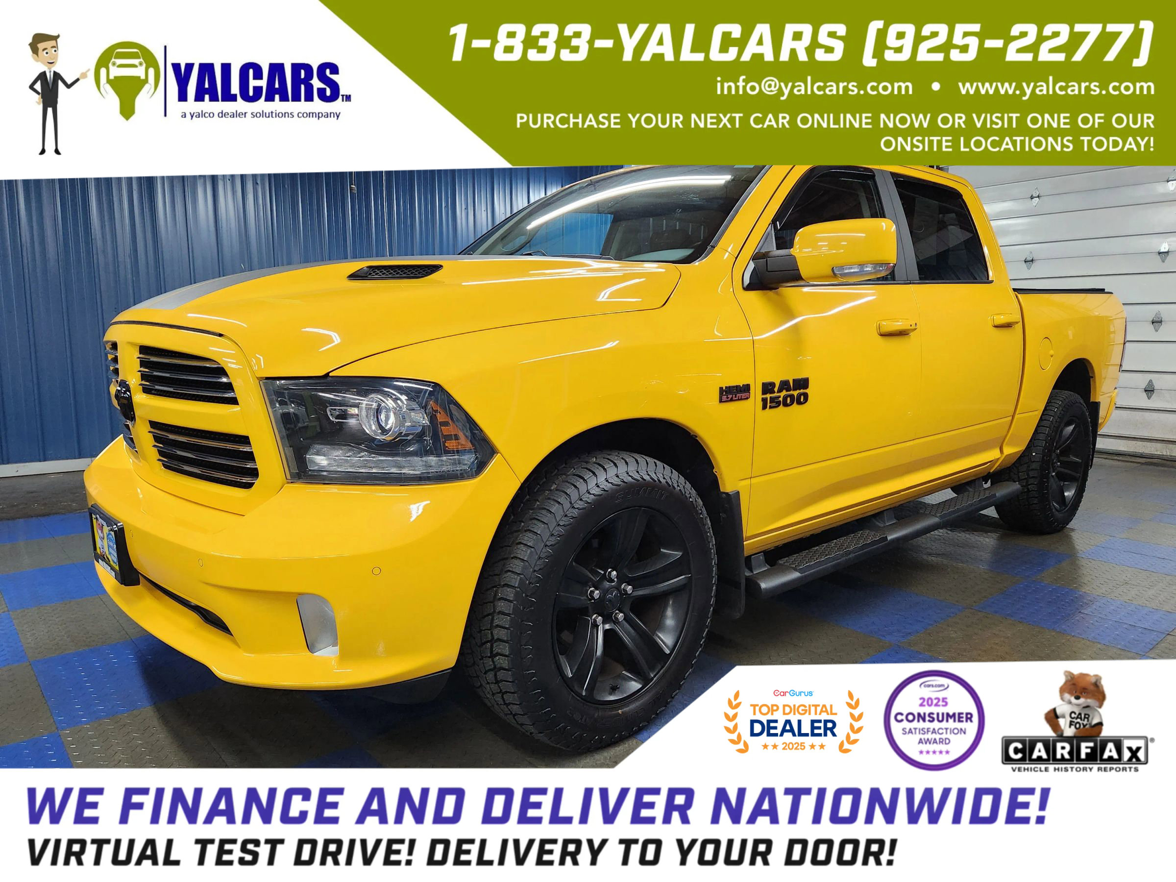 Used 2016 RAM 1500 Sport w/ Stinger Yellow Sport Package