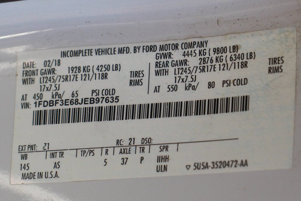 Used 2018 Ford F350 XL w/ Power Equipment Group RWD image 42