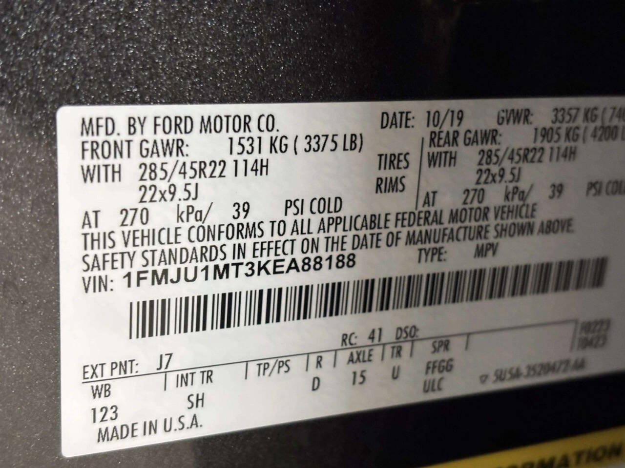 Used 2019 Ford Expedition Platinum AWD/4WD image 40