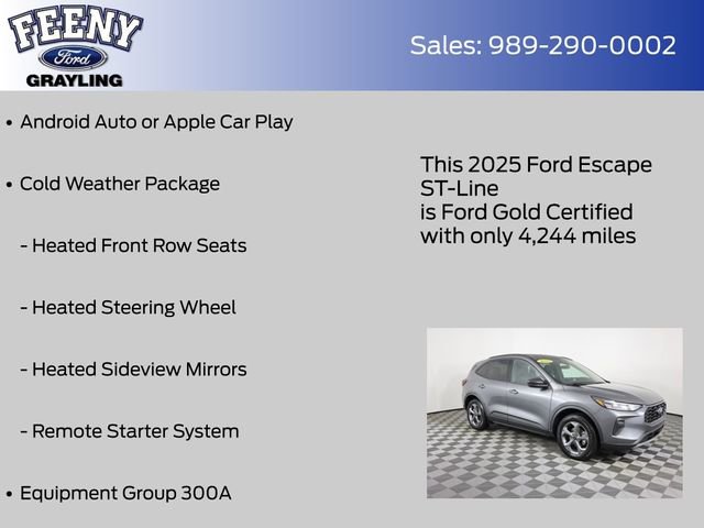 Certified 2025 Ford Escape ST-Line w/ Tech Pack #1 AWD/4WD image 9