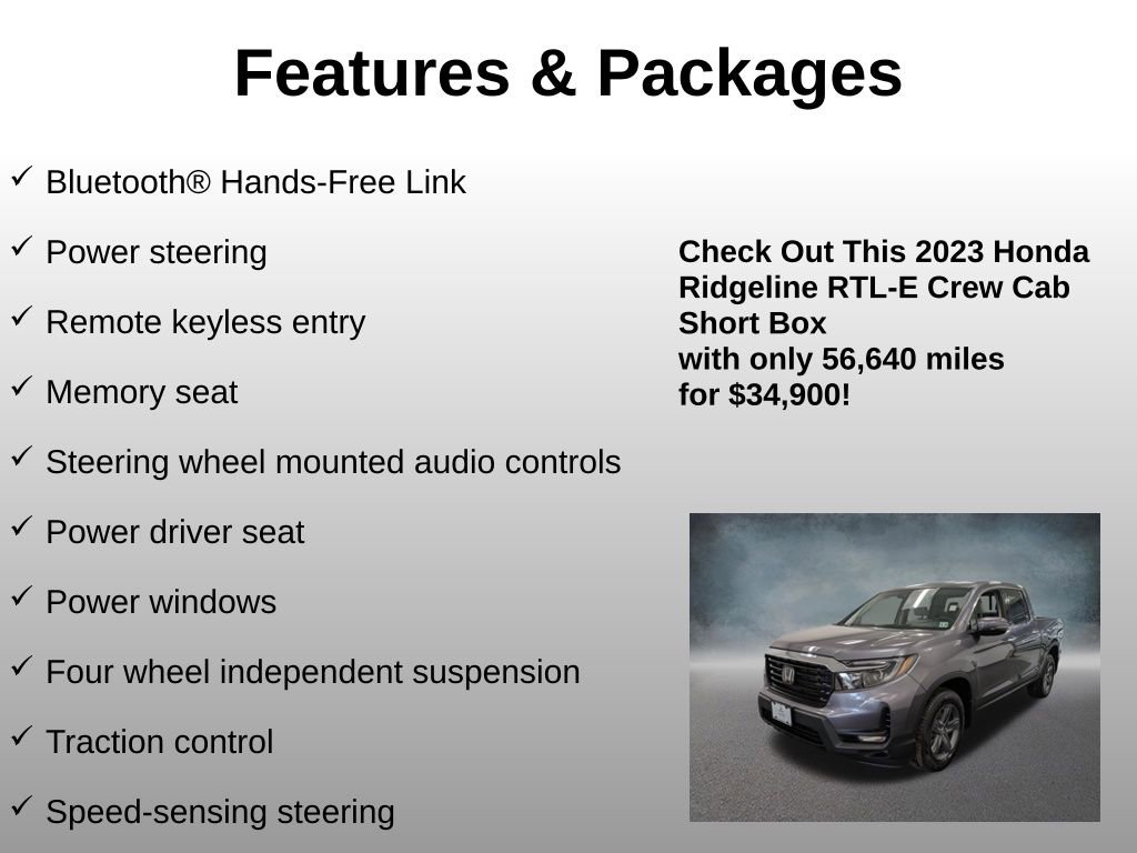 Used 2023 Honda Ridgeline RTL-E image 12