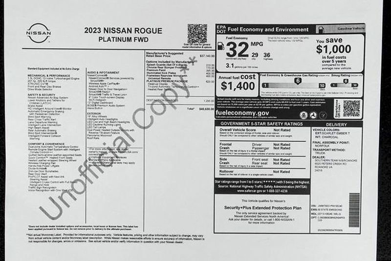 Used 2023 Nissan Rogue Platinum w/ Platinum Premium Package image 51