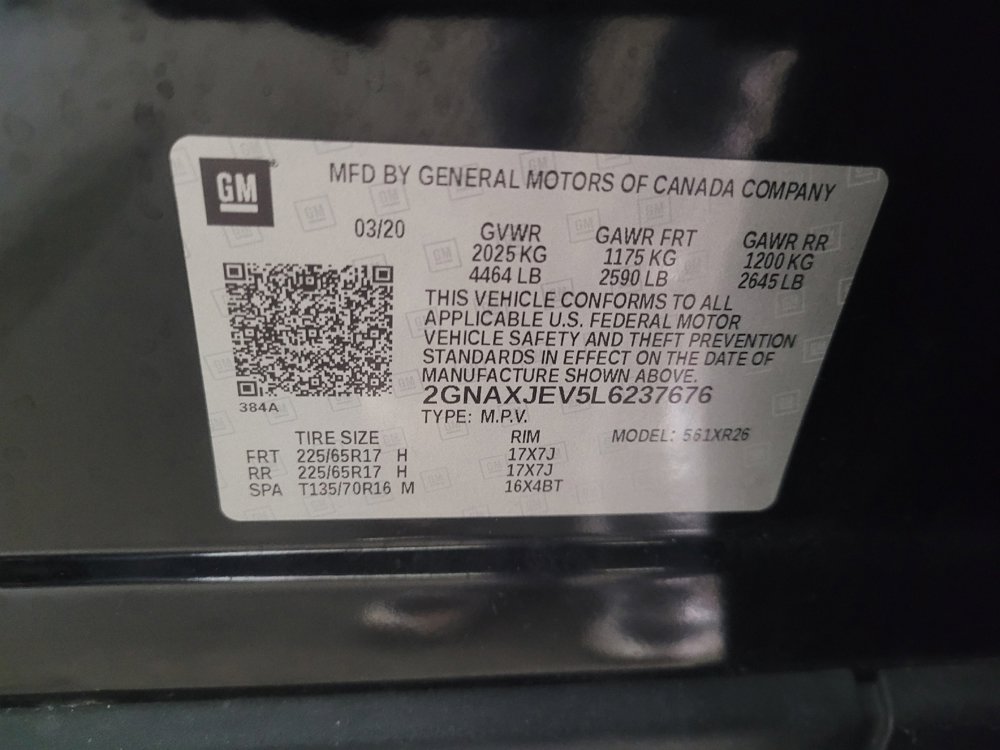 Used 2020 Chevrolet Equinox LT w/ Driver Convenience Package image 33