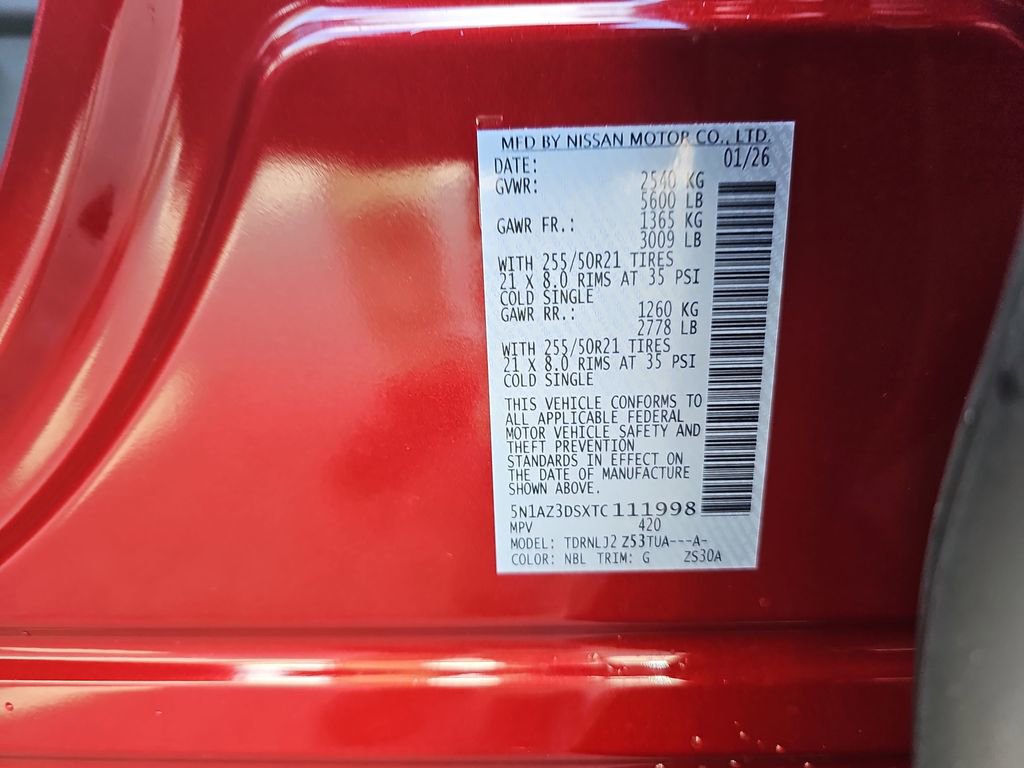 New 2026 Nissan Murano Platinum image 40