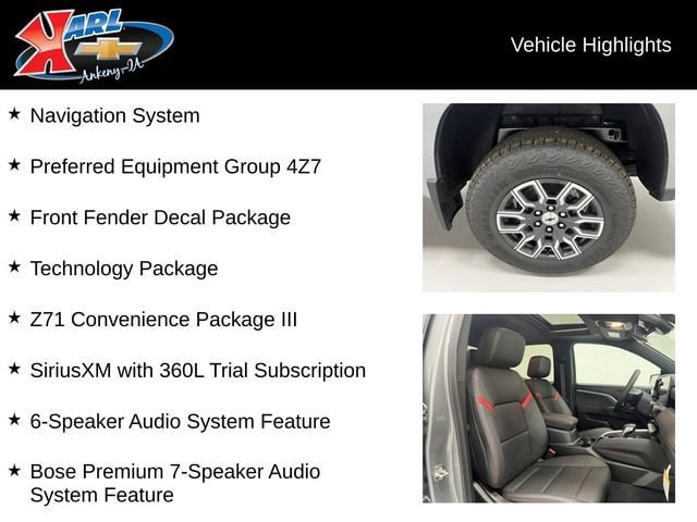 New 2026 Chevrolet Colorado Z71 w/ Technology Package AWD/4WD image 3