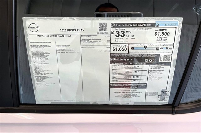 New 2025 Nissan Kicks Play S image 35