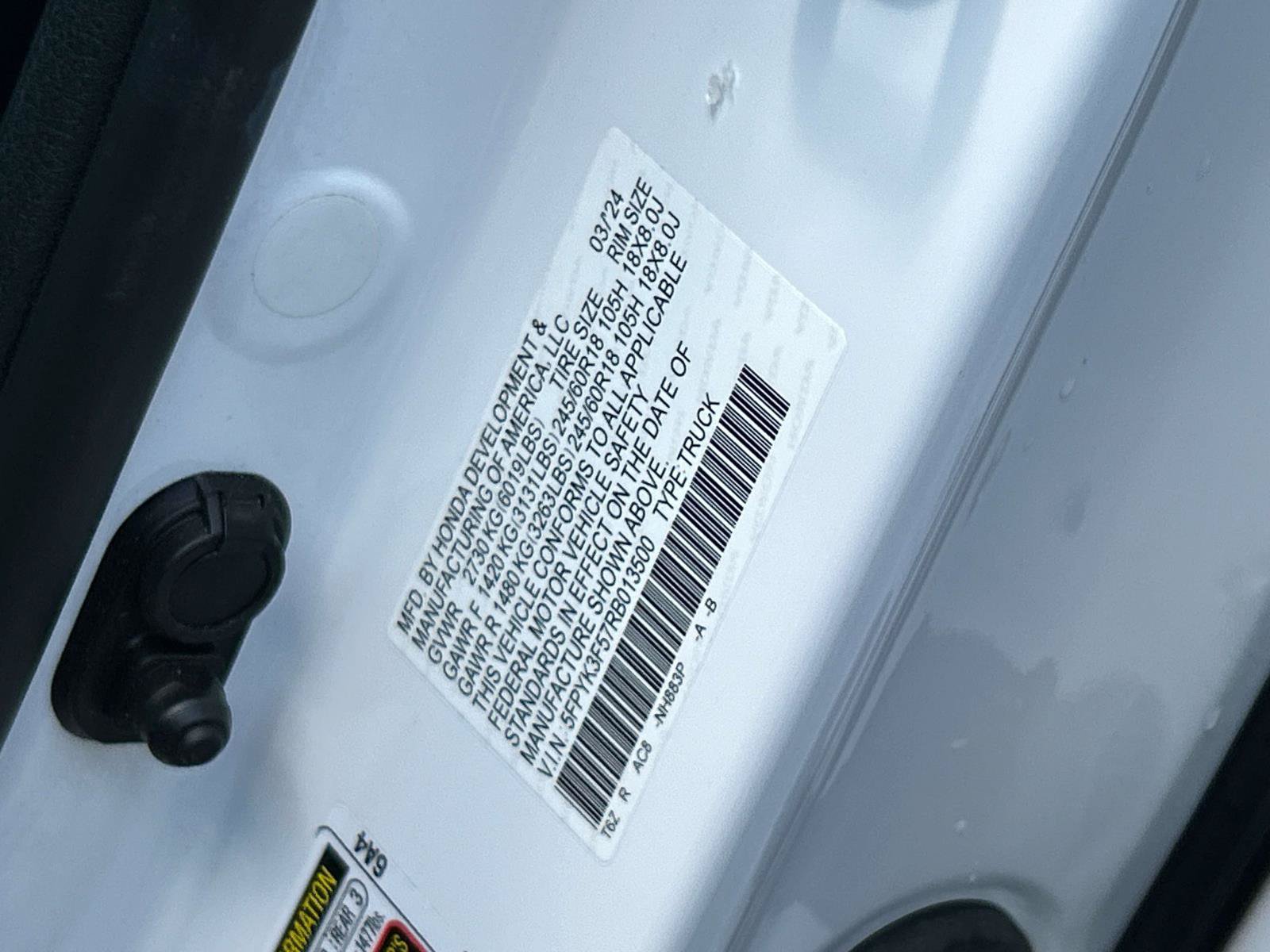 Used 2024 Honda Ridgeline RTL image 40
