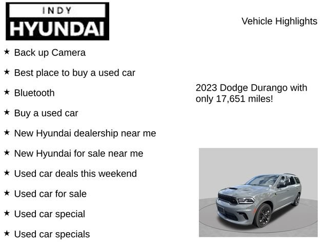 Used 2023 Dodge Durango R/T w/ Hemi Orange Plus Package AWD/4WD image 8