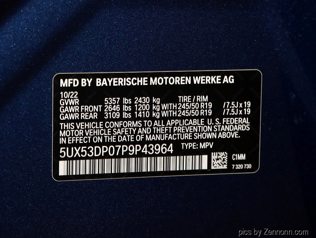 Certified 2023 BMW X3 xDrive30i w/ M Sport Package image 39