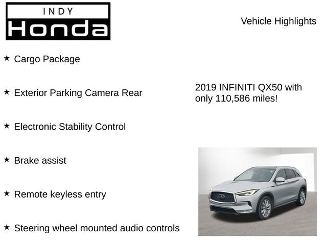 Used 2019 INFINITI QX50 Luxe w/ Cargo Package image 7