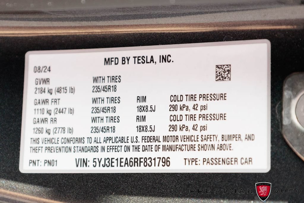 Used 2024 Tesla Model 3 Standard Range RWD image 36