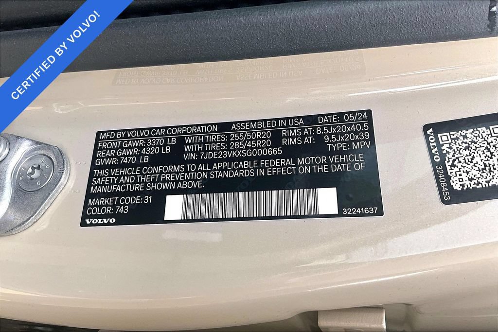 Used 2025 Volvo EX90 Plus AWD/4WD image 45