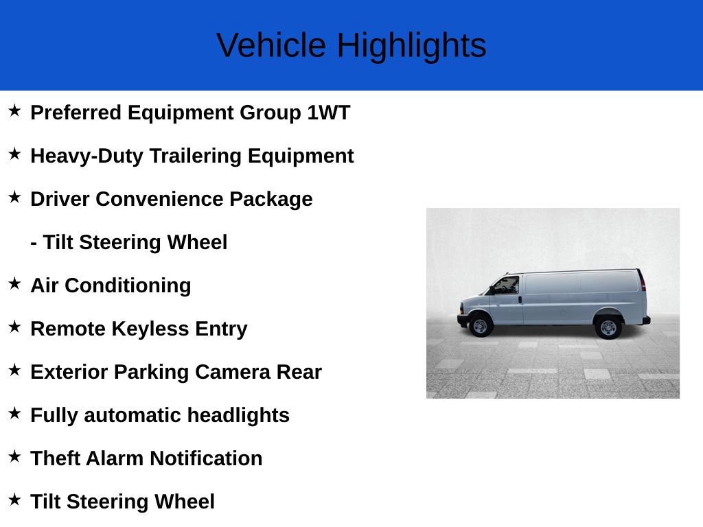 New 2025 Chevrolet Express 3500 Extended w/ Driver Convenience Package RWD image 2